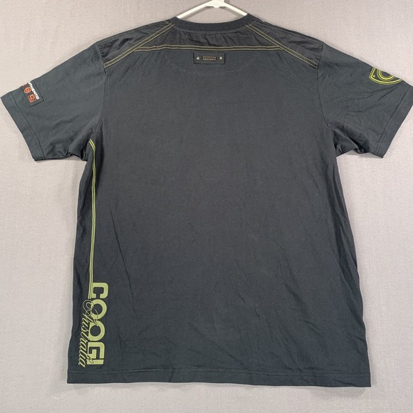Coogi Shirt Mens 2XL Black Australia Authentic Graphic Tee Patch Logo Casual - Picture 8 of 13
